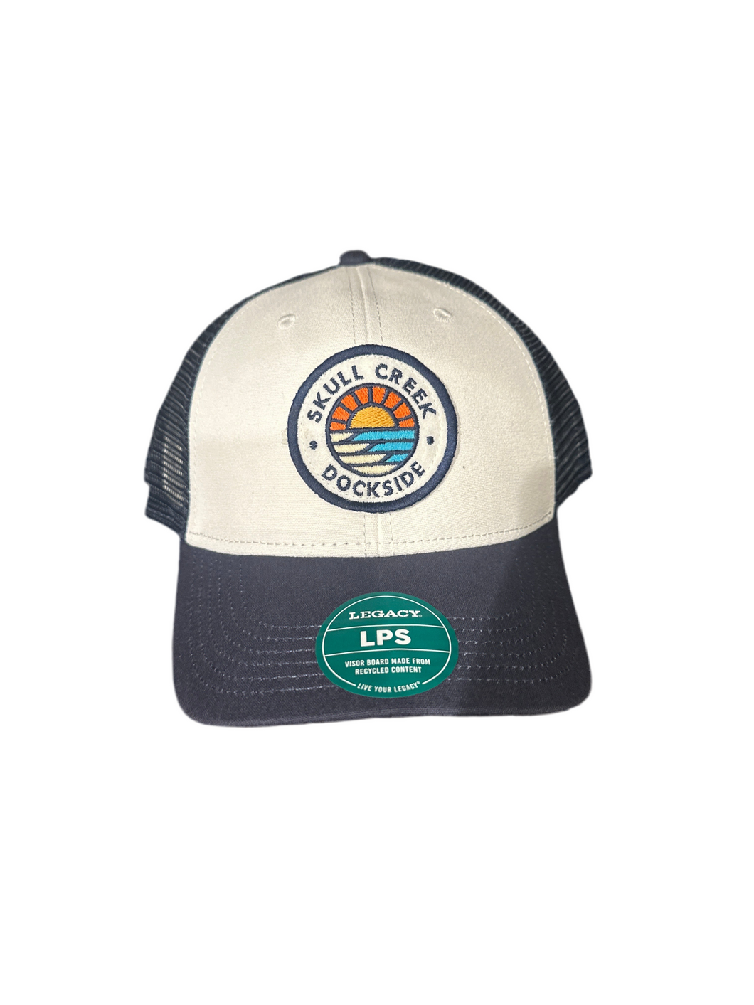 Wave White/ Navy Trucker Hat