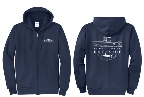 Charter Hooded Full Zip/Navy