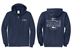 Charter Hooded Full Zip/Navy