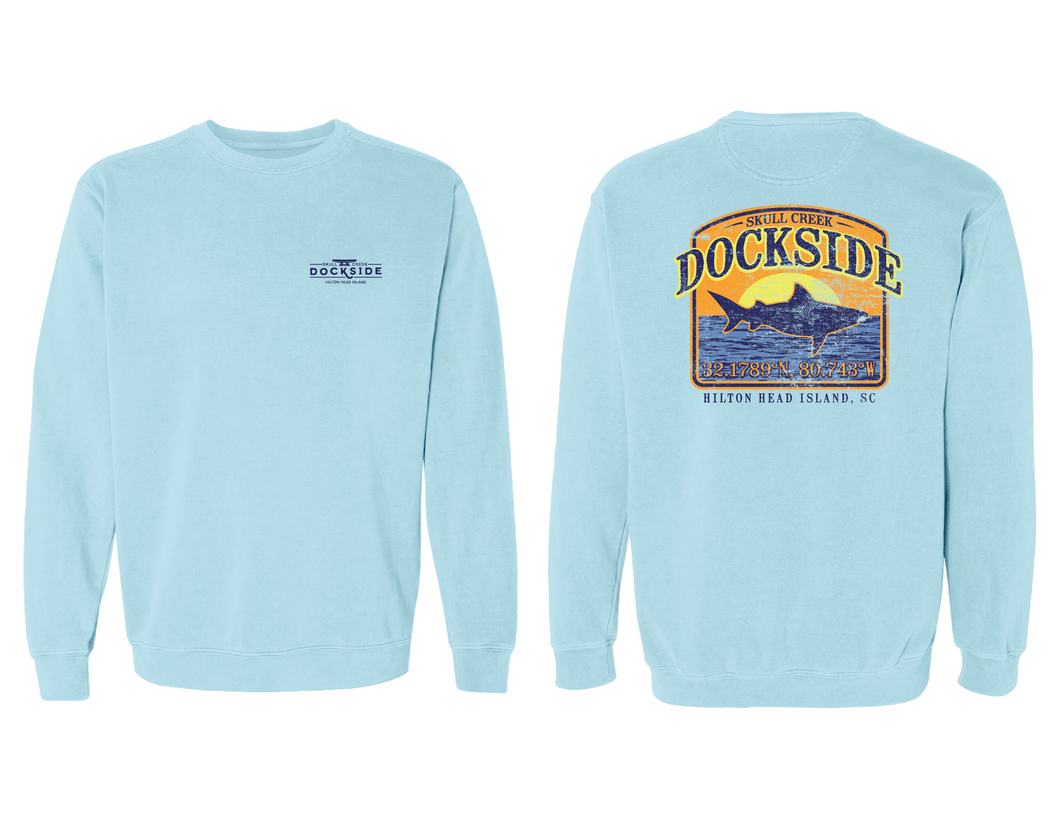 Sunset Shark Comfort Crewneck