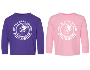 Girl's Pink L/S Mermaid Tee